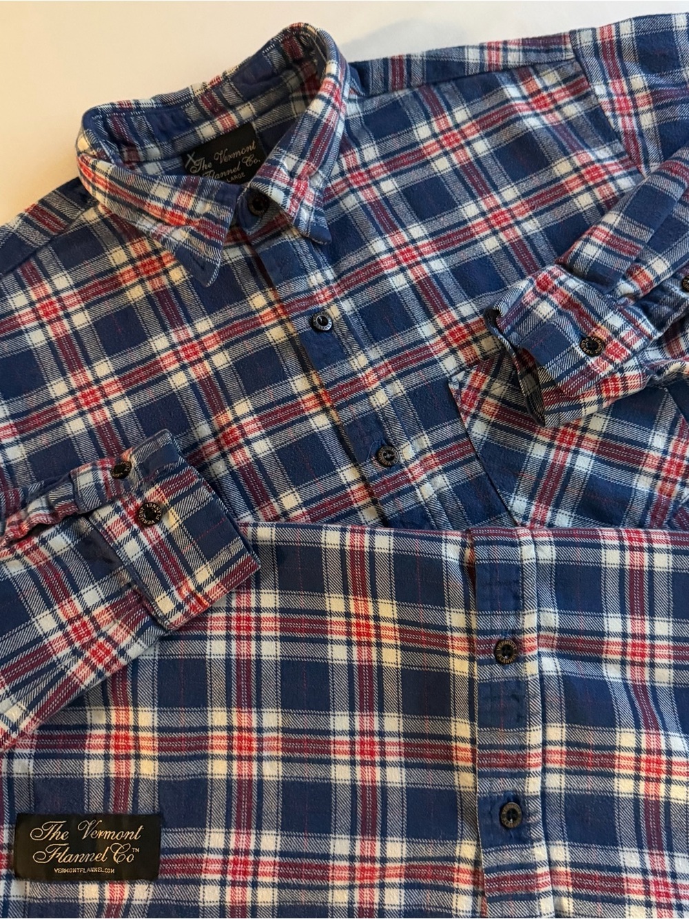 Vermont Flannel Co Shirt Men XL USA MADE Plaid Button Up